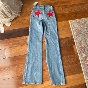 FREE PEOPLE “Firecracker Flare Jeans” - new with tags, never worn before